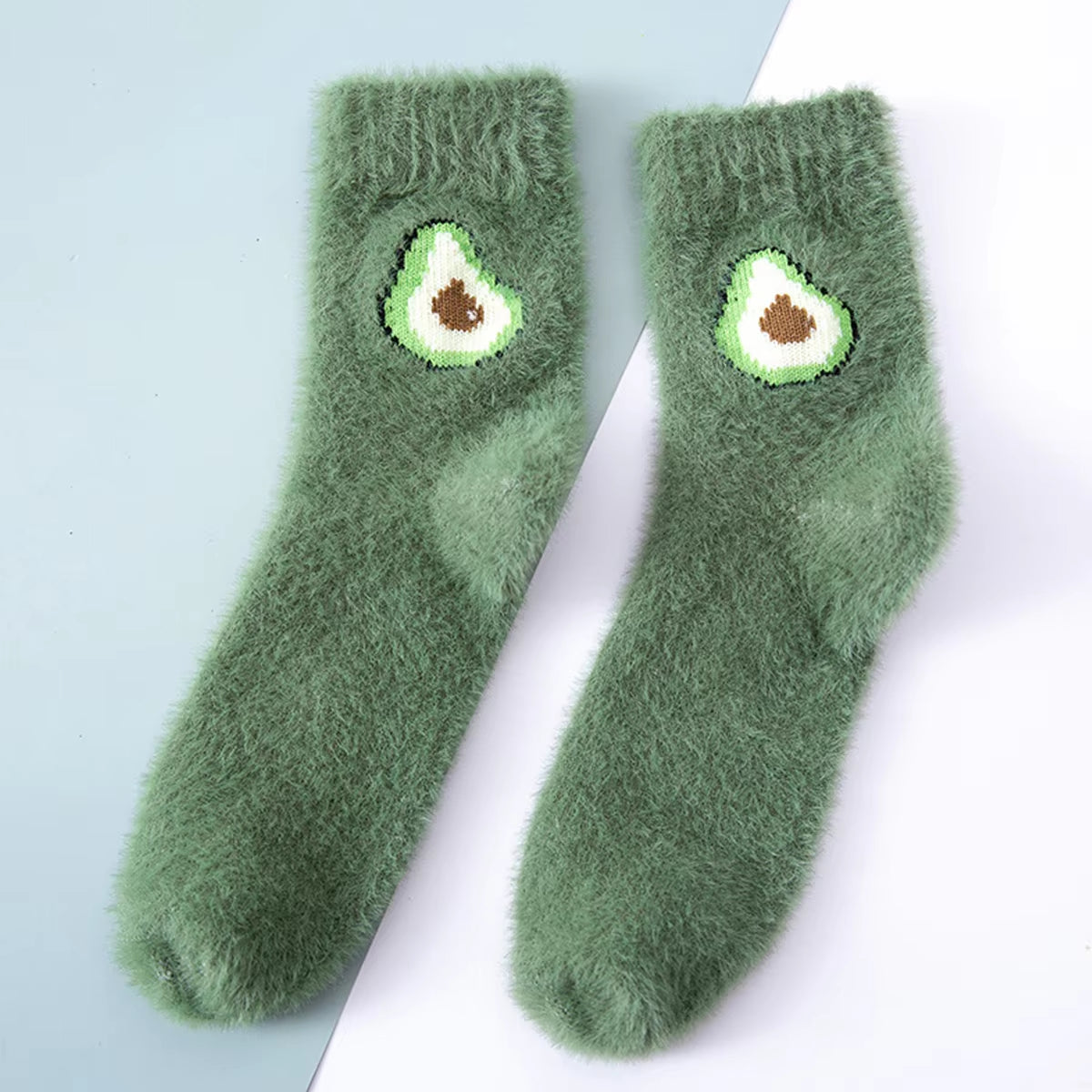 2 Pairs of Stylish Cow Spot Print Socks, Thickened Coral Fleece for Warmth, Women's Hosiery Collection