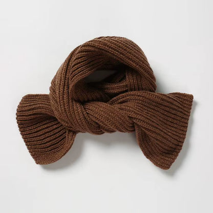 Children Winter Scarf Baby Warm Knitted Scarves for Ladies Boys Girls Soft Kids Scarf Women Thick Warm Black Accessories