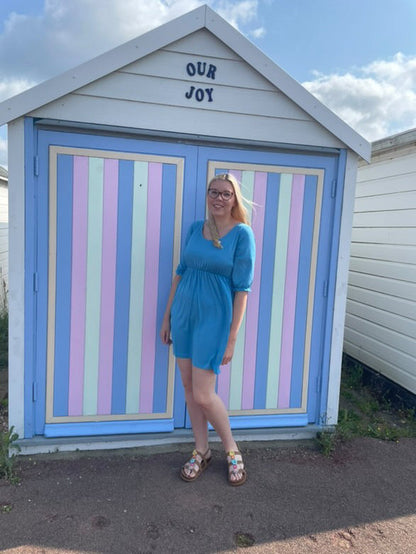 Petite Blue Dress with Pockets | Short Girls Club