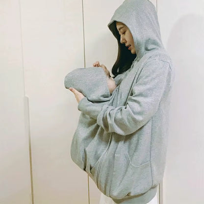 Winter Pregnant Clothes Maternity Baby Carrier Hoodie Sweatshirt Coat Winter Maternity Jacket Baby Shower Coat Baby Carrier Coat