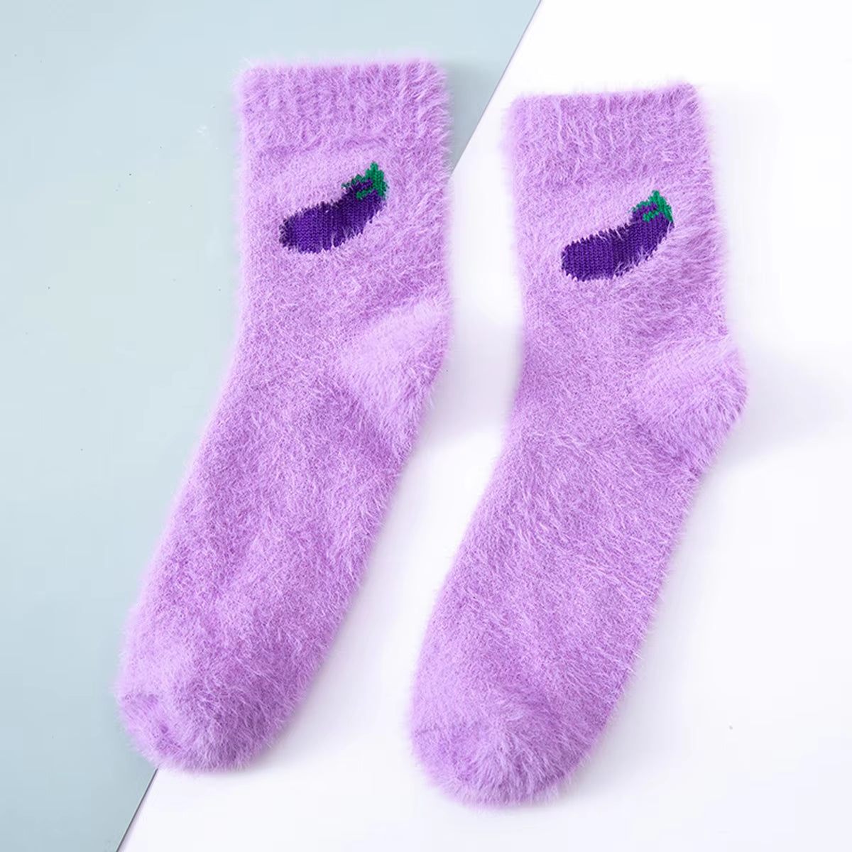 2 Pairs of Stylish Cow Spot Print Socks, Thickened Coral Fleece for Warmth, Women's Hosiery Collection
