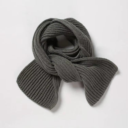 Children Winter Scarf Baby Warm Knitted Scarves for Ladies Boys Girls Soft Kids Scarf Women Thick Warm Black Accessories