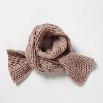 Children Winter Scarf Baby Warm Knitted Scarves for Ladies Boys Girls Soft Kids Scarf Women Thick Warm Black Accessories