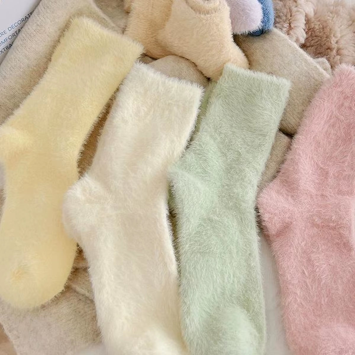 2 Pairs of Stylish Cow Spot Print Socks, Thickened Coral Fleece for Warmth, Women's Hosiery Collection