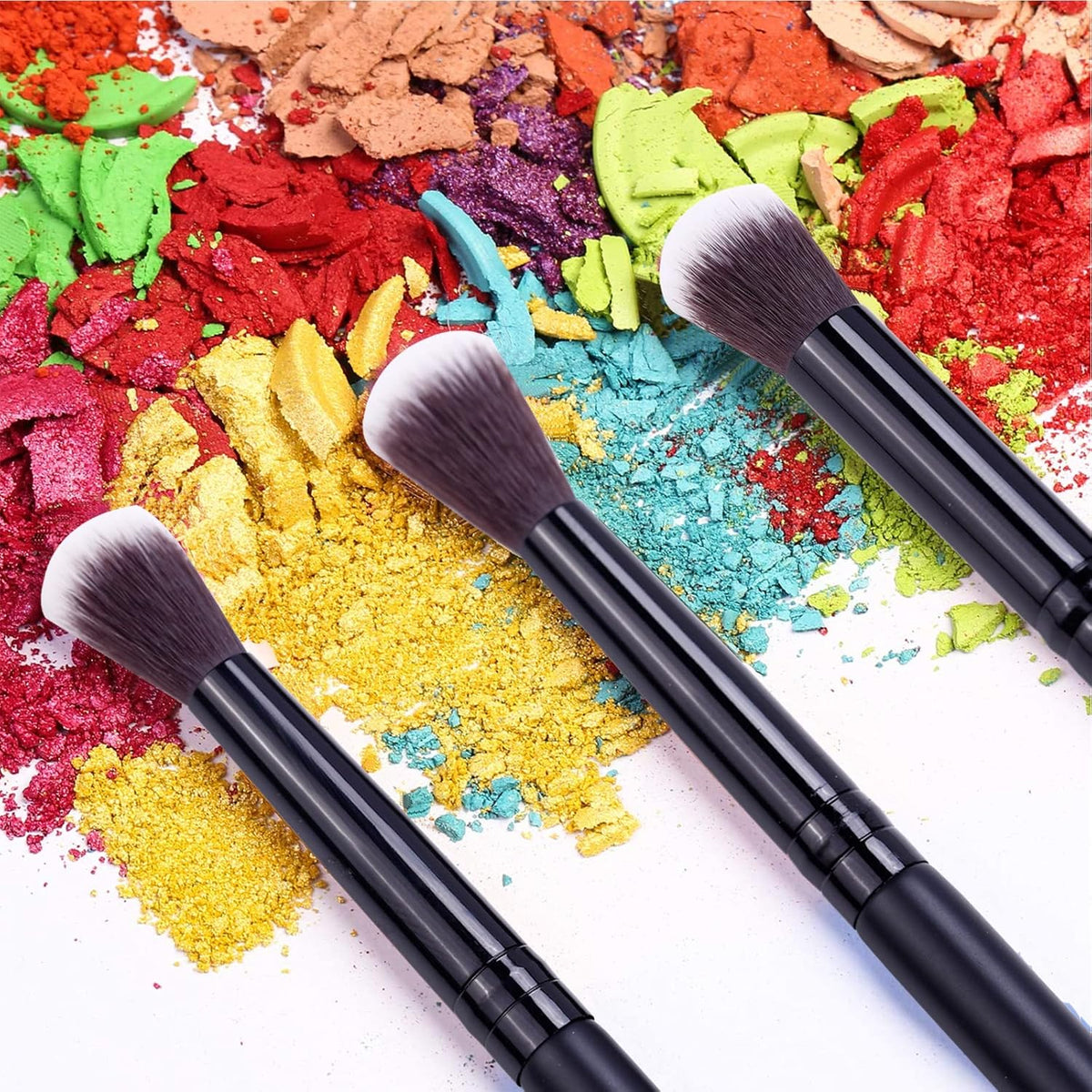 Eyeshadow Brushes 12Pcs Professional Eye Makeup Brush Set Pure Black