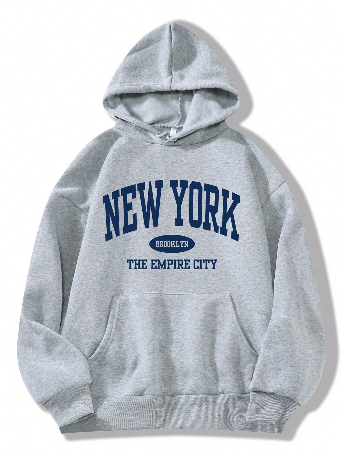 INAWLY Graphic Letter Hoodie with Kangaroo Pocket and Thermal Lining, Long Sleeve Top