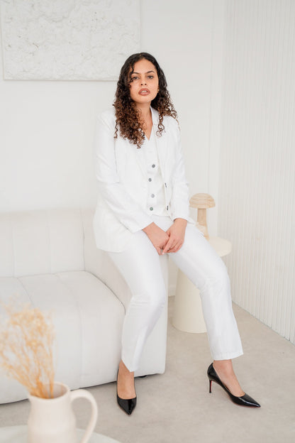 The snow white spark 3-piece pantsuit (UK size 12)
